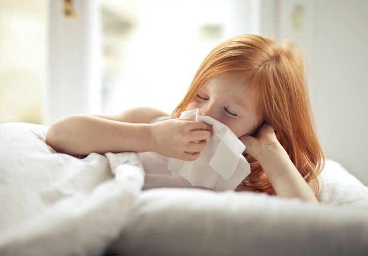 A sick child with Life Insurance.