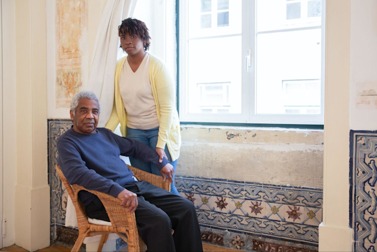 An elderly man who has long-term care.