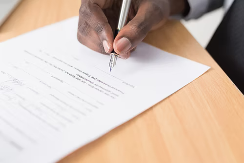 A person signing up for Permanent Life Insurance.