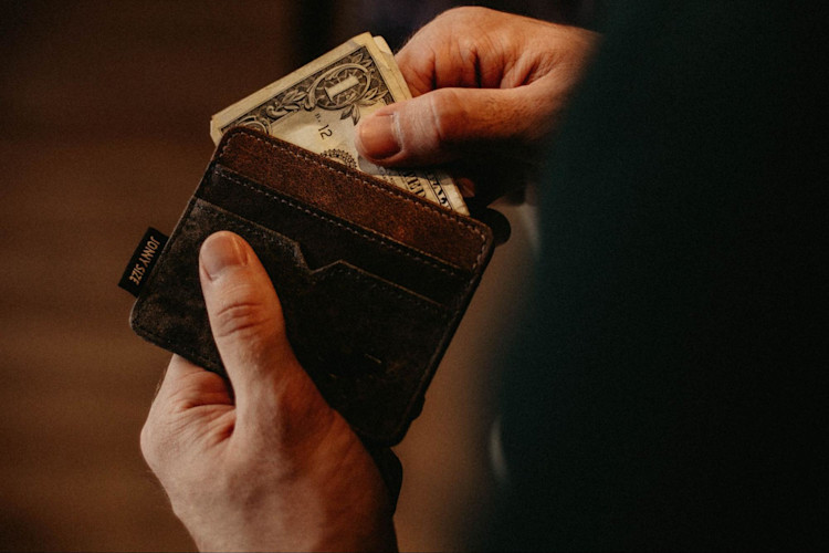 A person paying their coinsurance amount.