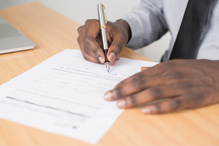 A person taking action to ensure their claim is not delayed.