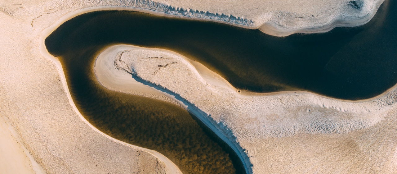 Embouchure du courant d'Huchet _ Landes Embouchure du courant d'Huchet _ Landes