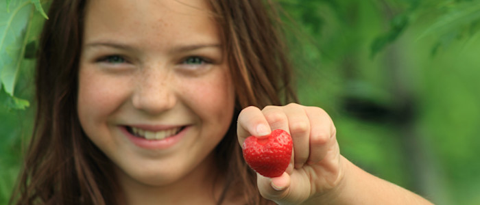 Enfant - fraise