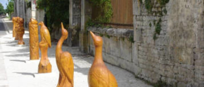 Sculptures realisees au Festival Art et Passion du Bois