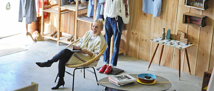 Valérie Thévenot, founder of the clothing brand Collective Soul