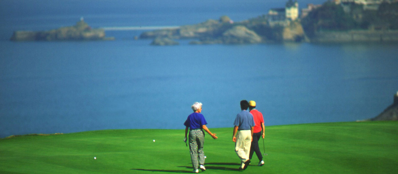 Golf d'Ibarritz à Biarritz. Pyrénées-Atlantiques