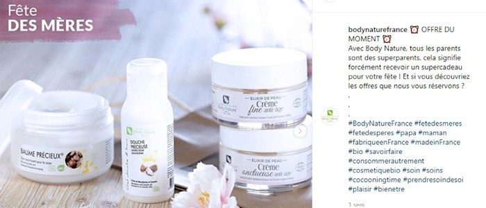 Produits cosmétiques bios Body Nature