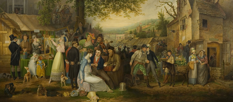 Samuel Colman (1780–1845), St James s Fair, Bristol,-800