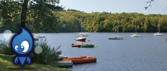 parcours terra aventura « Le crocodile du lac », lac de Saint-Pardoux