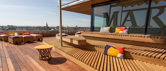 rooftop indigo by martell, cognac, france