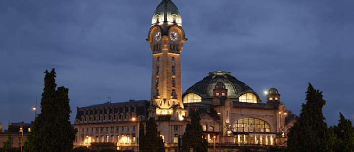 Le campanile et le dôme de la gare de Limoges