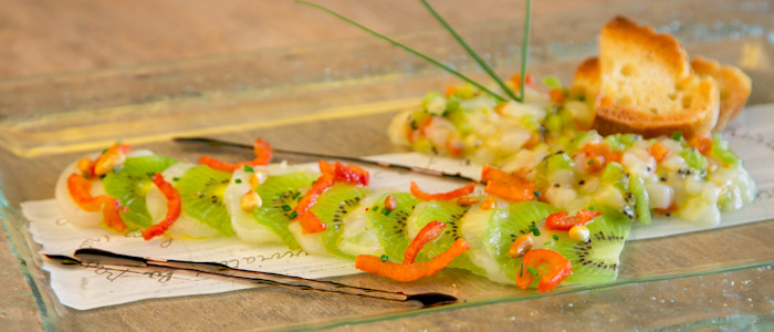 Tartare de St-Jacques et Kiwi