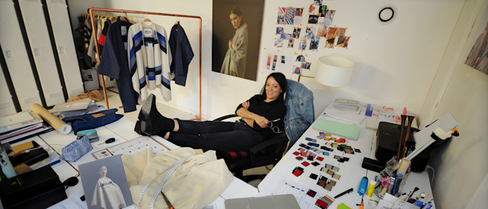 Valérie Hernandez, creator of the La Méricaine brand, based in Hossegor in the Landes.