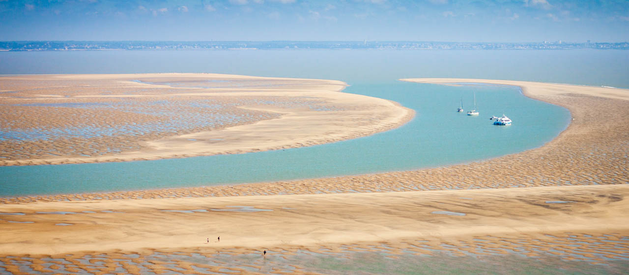 Panorama du haut du phare de Cordouan Panorama du haut du phare de Cordouan