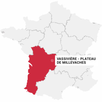 Vassivière - Plateau de Millevaches - Carte
