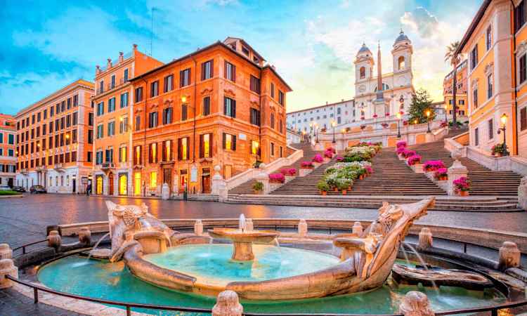 Arrive in Rome