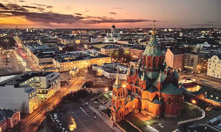 Arrive in Helsinki