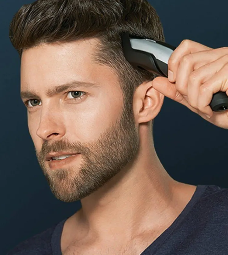 Banner of blog named How to Cut Trim and Shave your Head at Home for a Clean Look