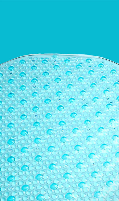 Tappetino da bagno blu