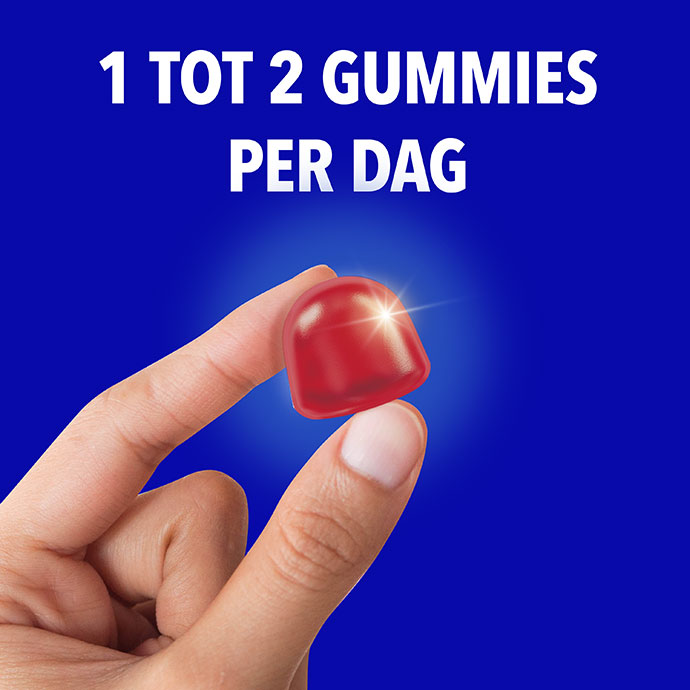 1 tot 2 gummies per dag