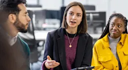 Women talking in group