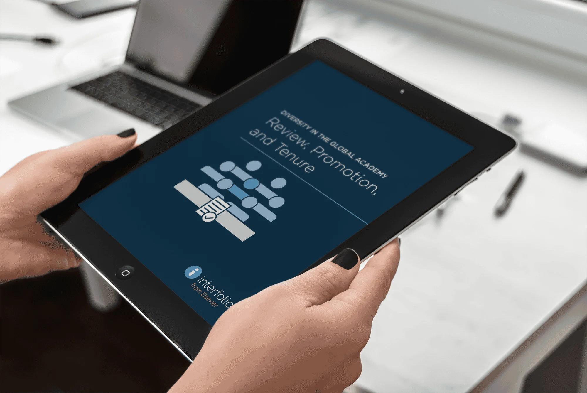 whitepaper title page displayed on a tablet