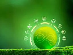 Image conveying circular economy and energy reuse (Surasak Suwanmake/Moment via Getty Images)