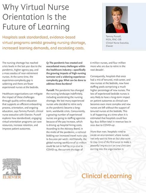 Cover for Why Virtual Nurse Orientation Is the Future of Learning Whitepaper