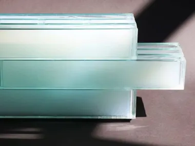 Empa researchers designed aerogel-filled glass bricks that are translucent, letting in natural light while being thermally insulating and strong. (Source: Empa) 