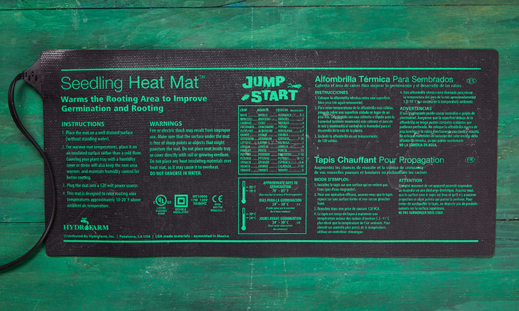 Seedling heat germination mat for plants: Germination mats are flat heat mats designed especially for seed-starting.