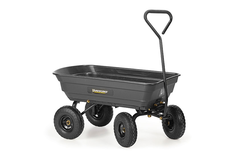 Graden Cart:Get a garden cart with solid sides and bottom for working with loose materials.