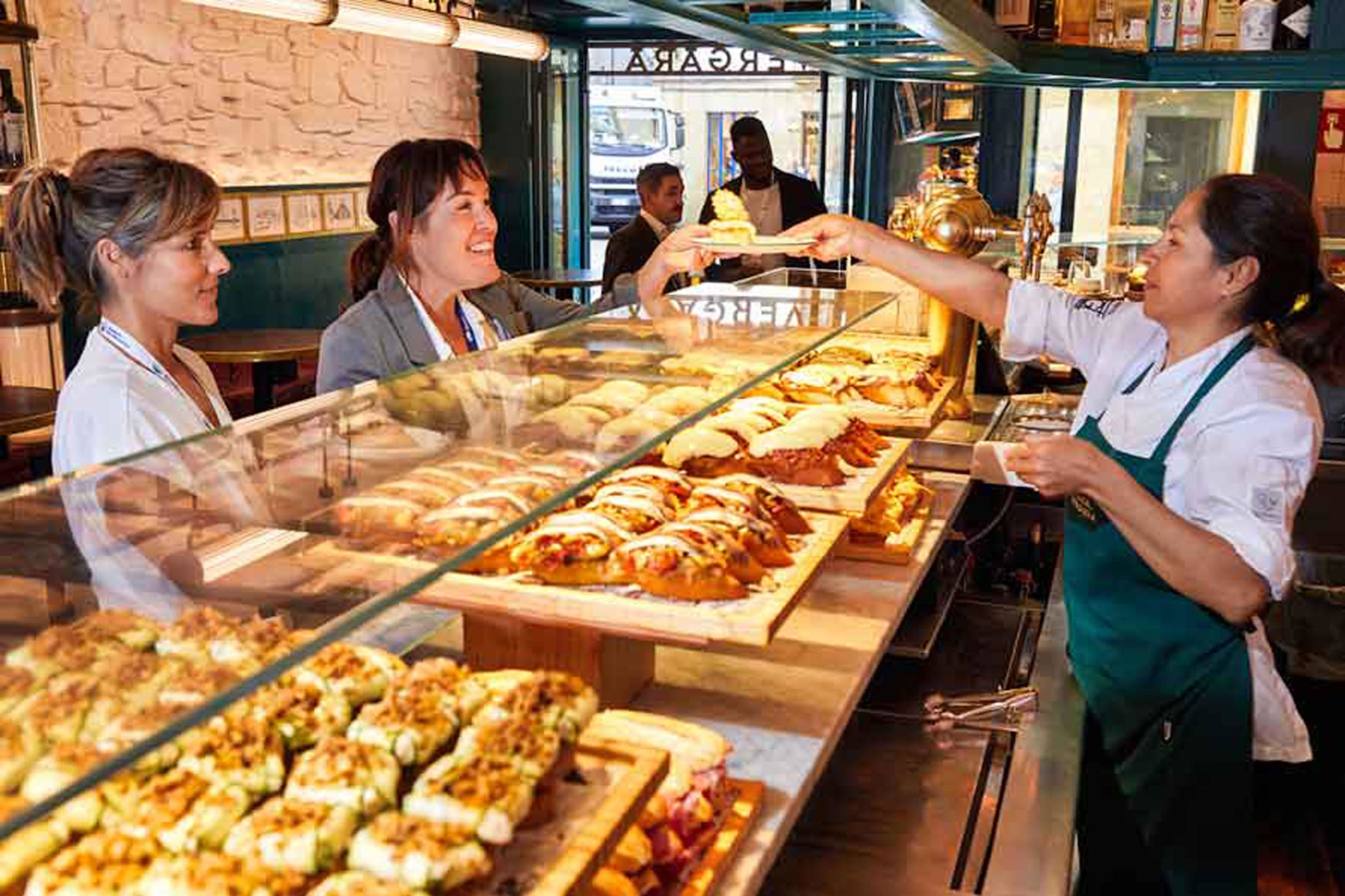 Selection of pintxos at the Bar Casa Vergara