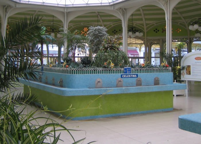 Sample the waters of Vichy's Source des Celestins at the Hall des Sources