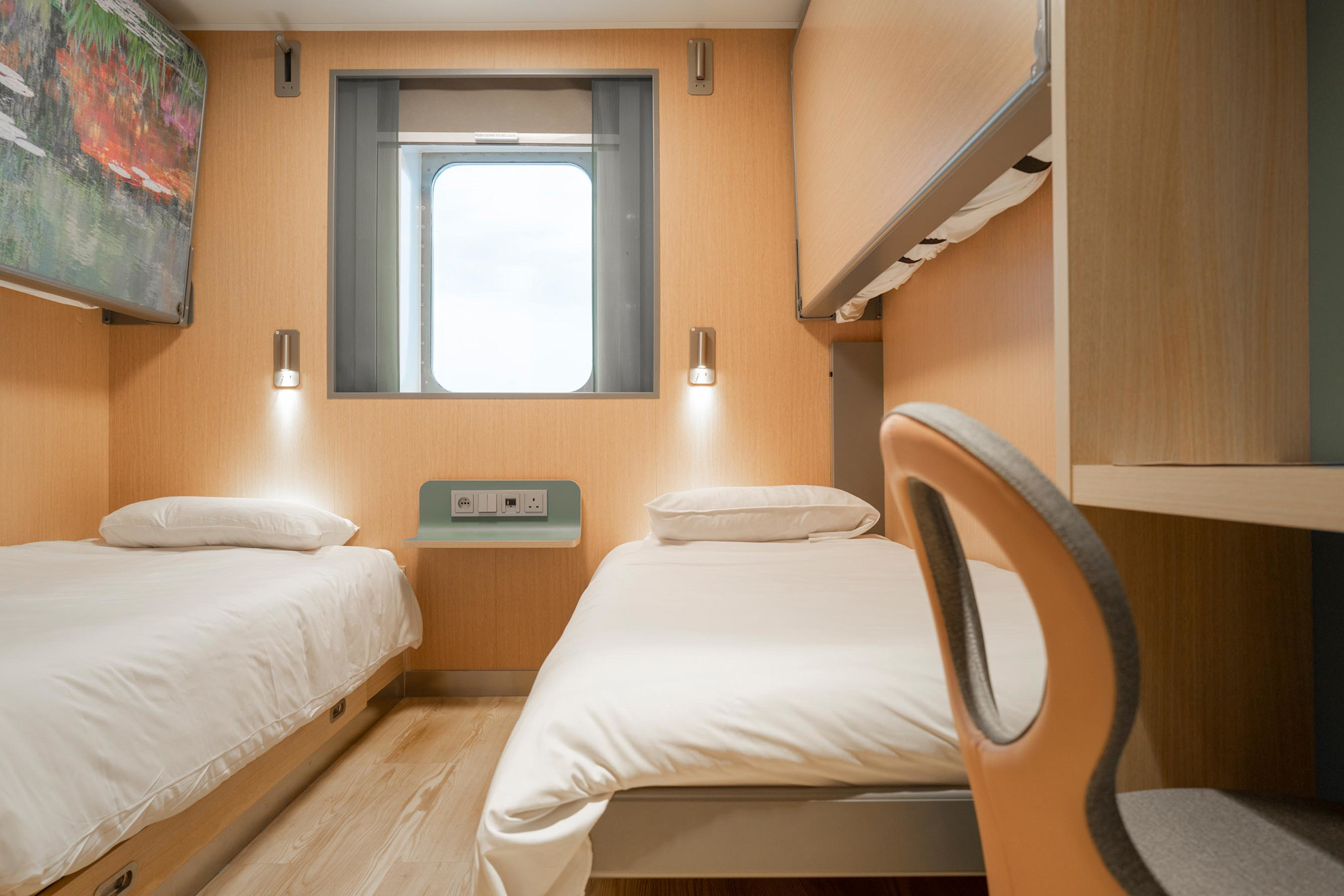4 berth Outside Cabin, allergy-friendly