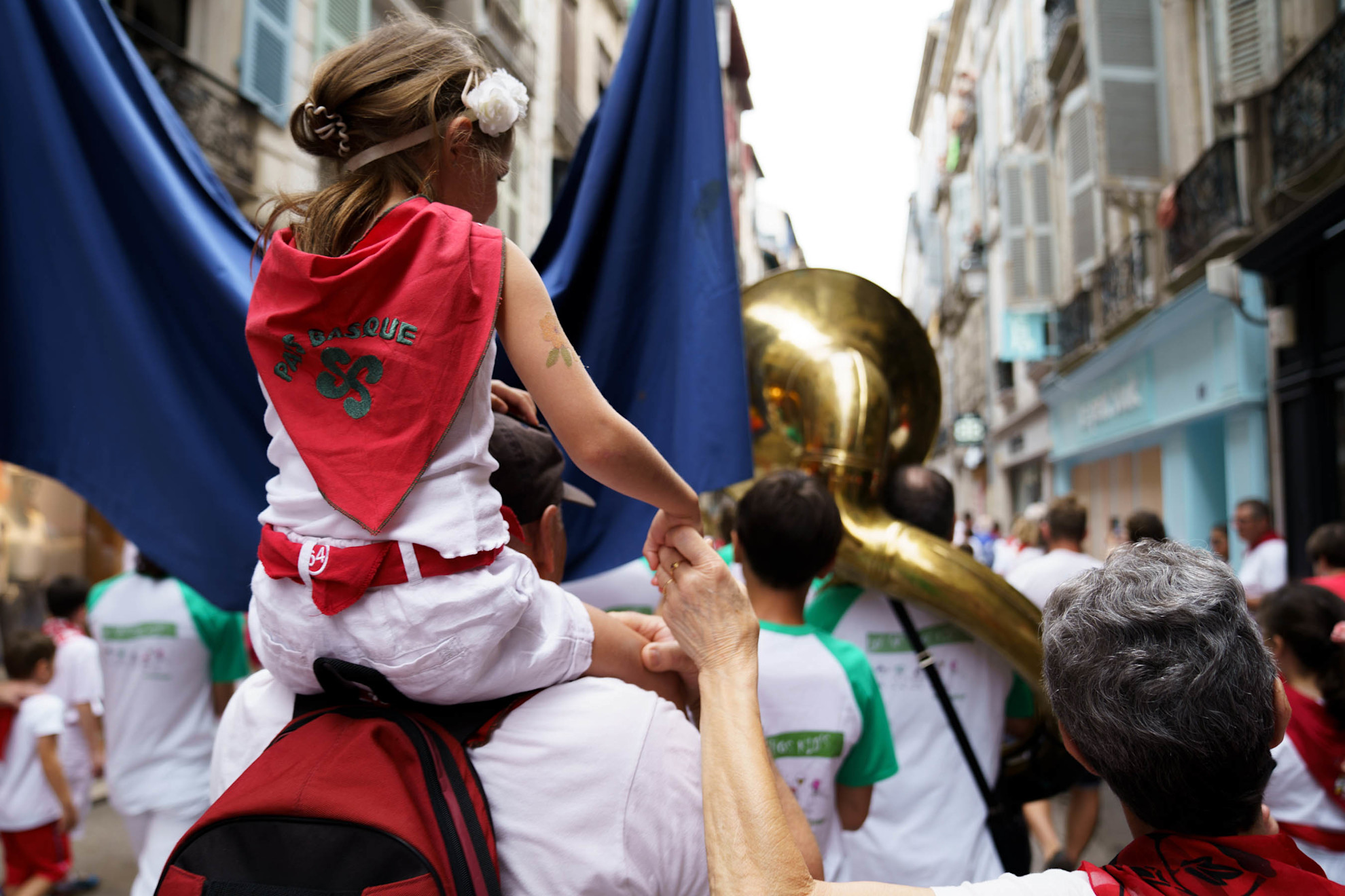 Bayonne Festival Parade in French Basque Country