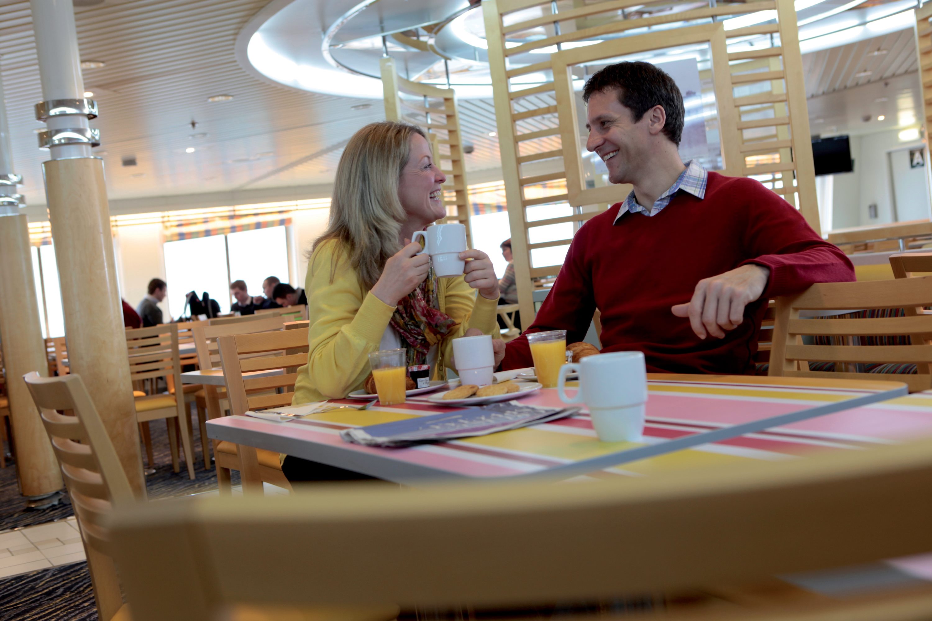 Couple drinking coffee