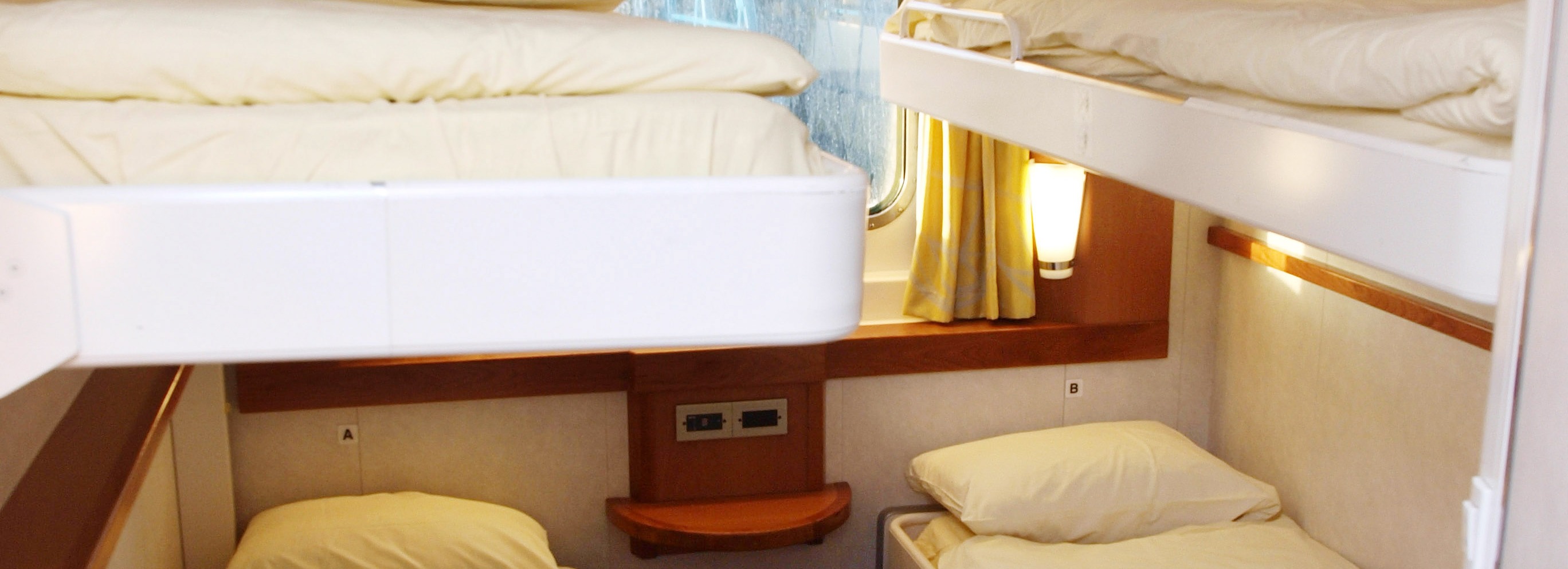 4 berth/ large 2 berth outside cabin on Mont St Michel