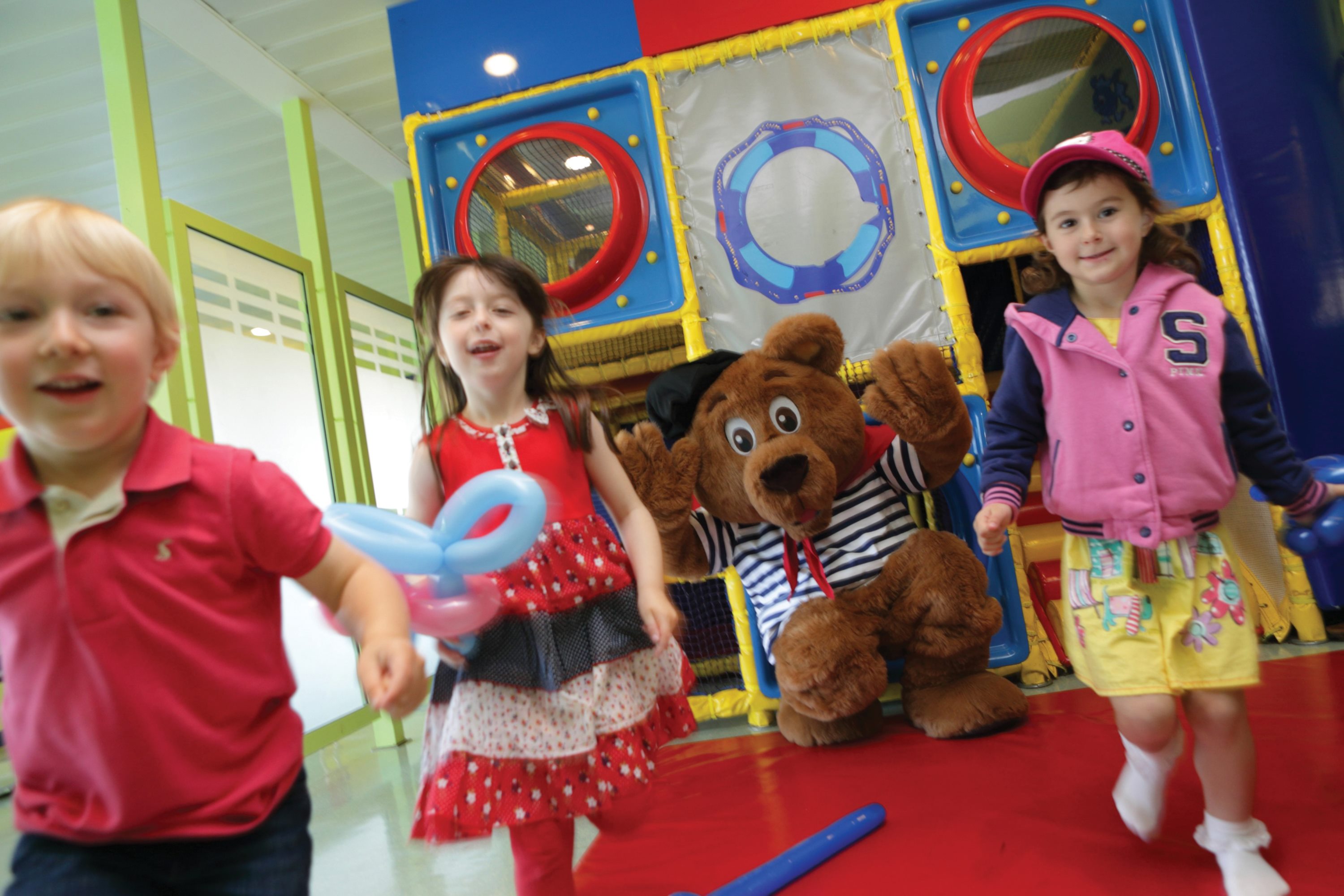 children onboard with Pierre Le Bear