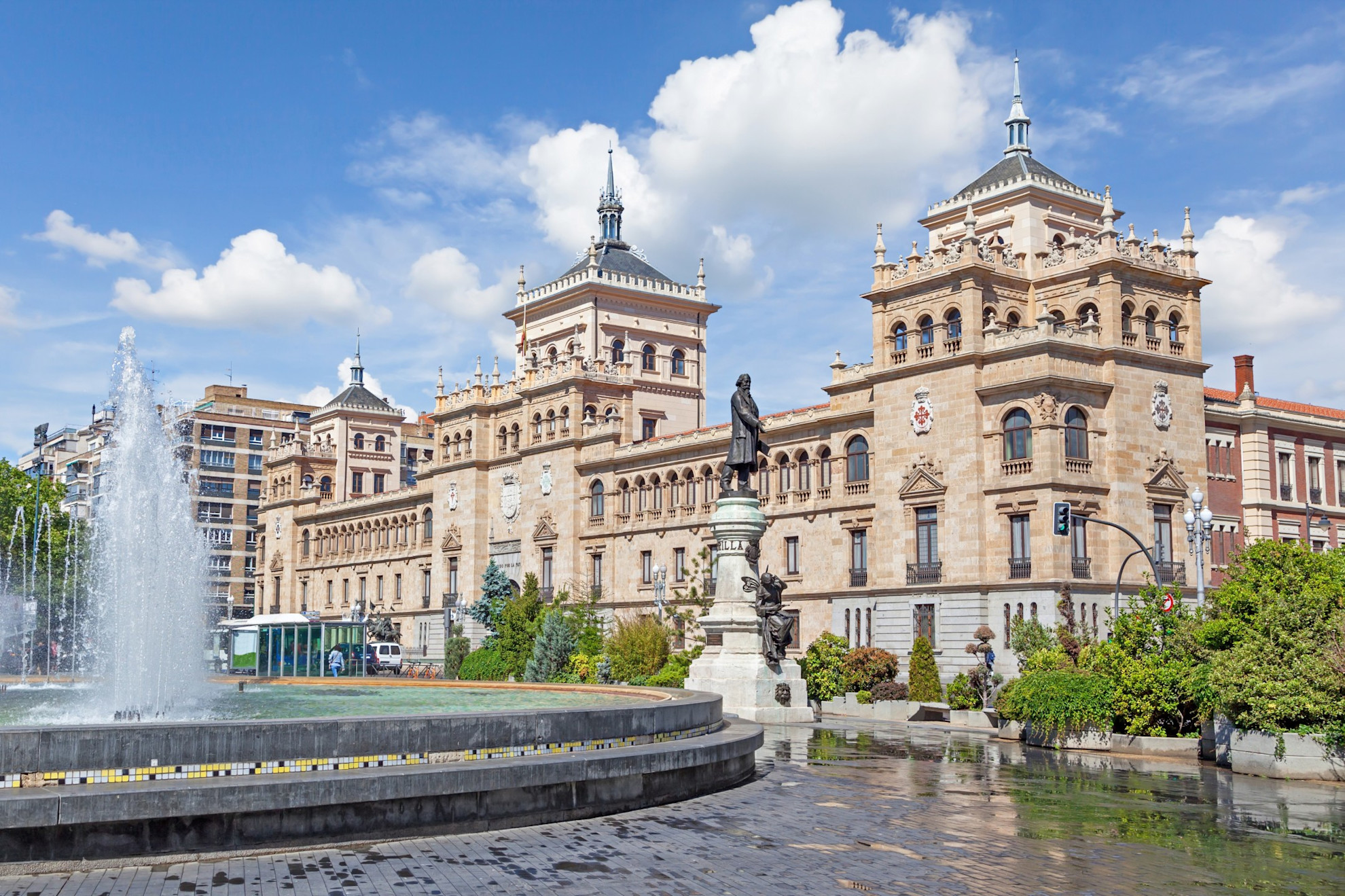 Cavalry Academy building on Zorrilla Square in Valladolid