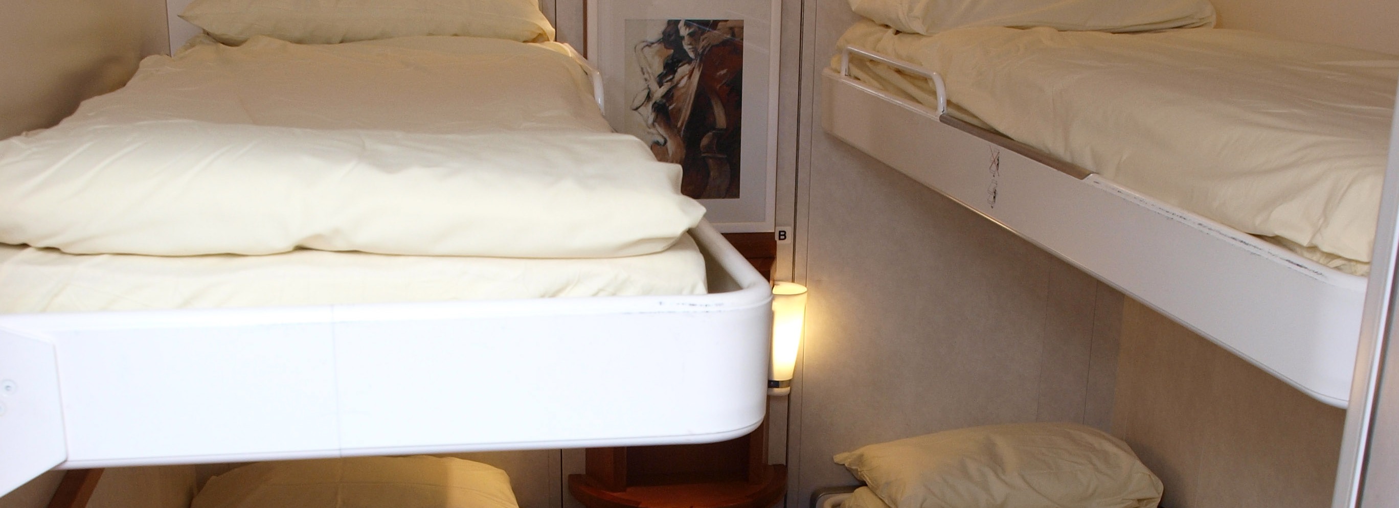 4 berth/ large 2 berth inside cabin on Mont St Michel