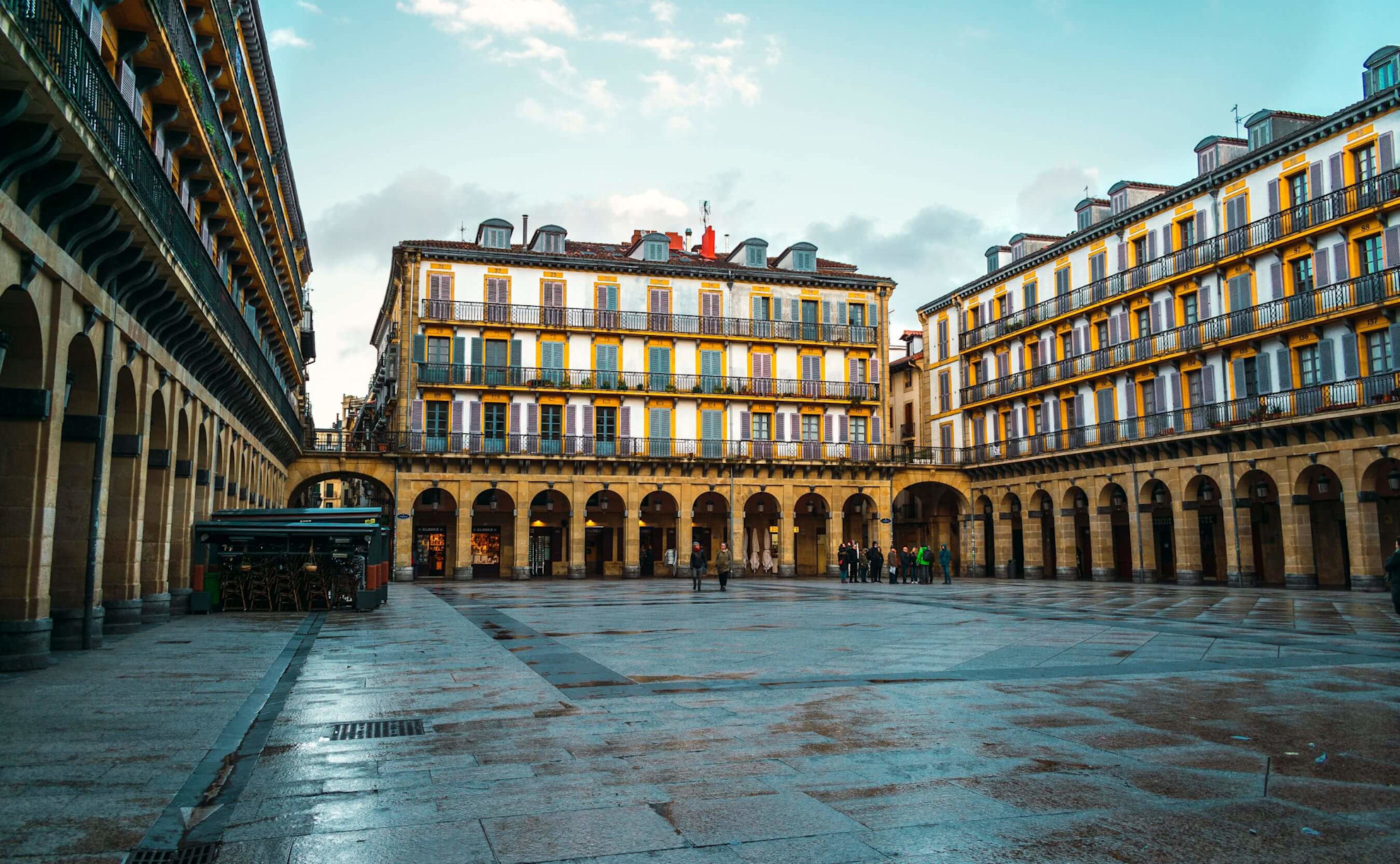 Explore vibrant nights at Constitution Square, San Sebastián