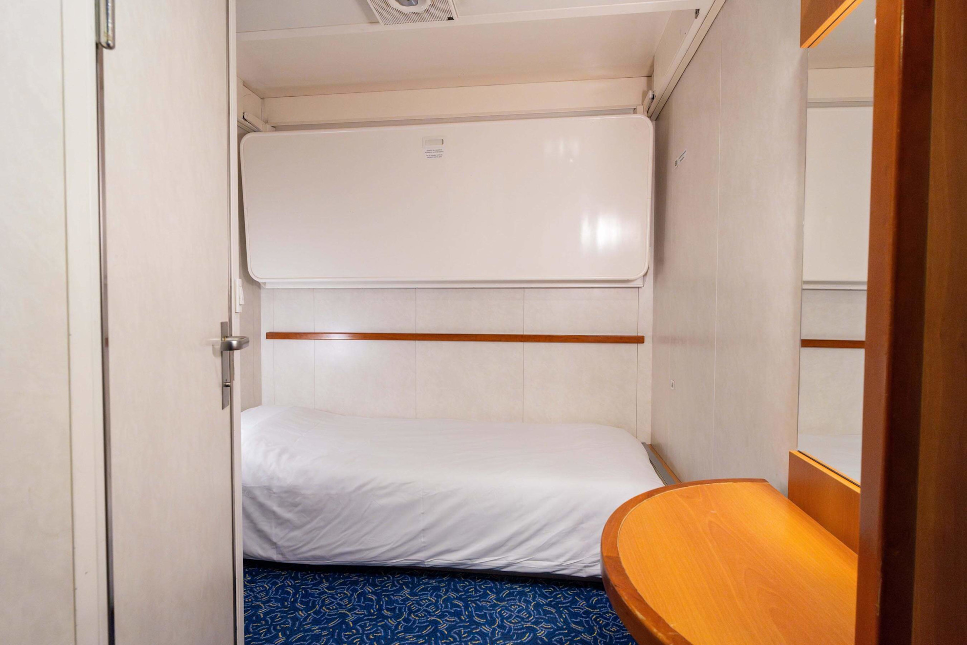2 berth inside cabin on Mont St Michel