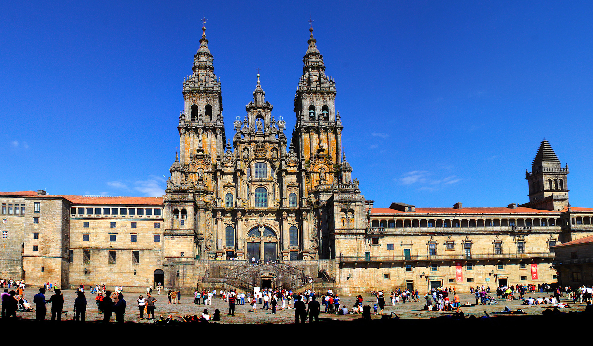View of Santiago de Compostella cathedral