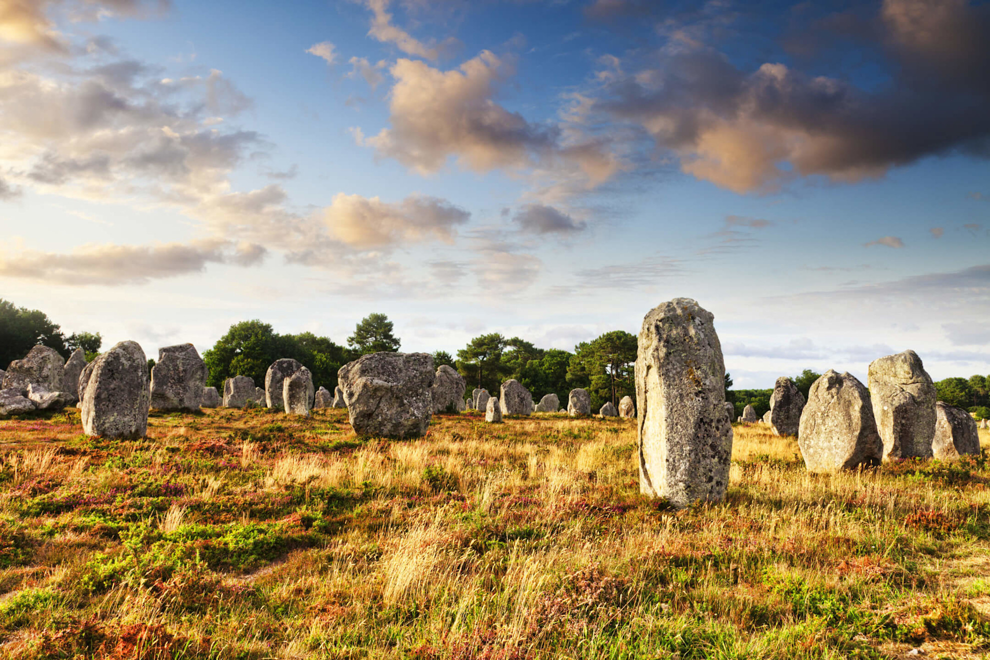 Megalithic stones at Carnac