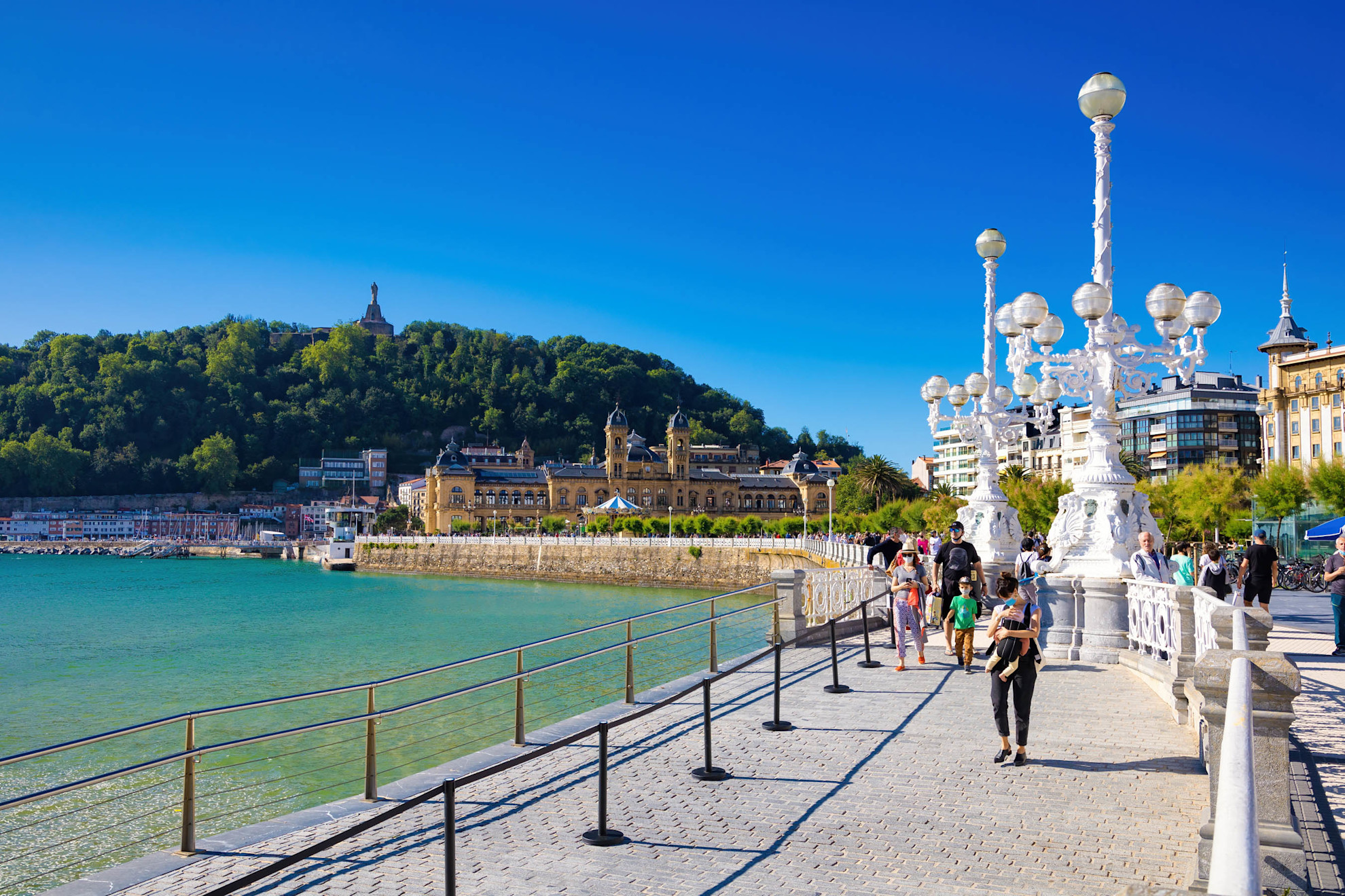 La Concha Bay promenade iconic symbol of San Sebastian