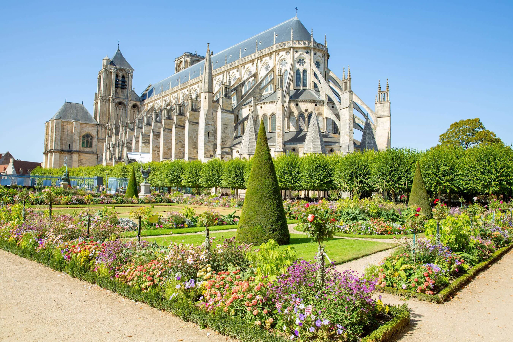 A view of the cathedral in Bourges