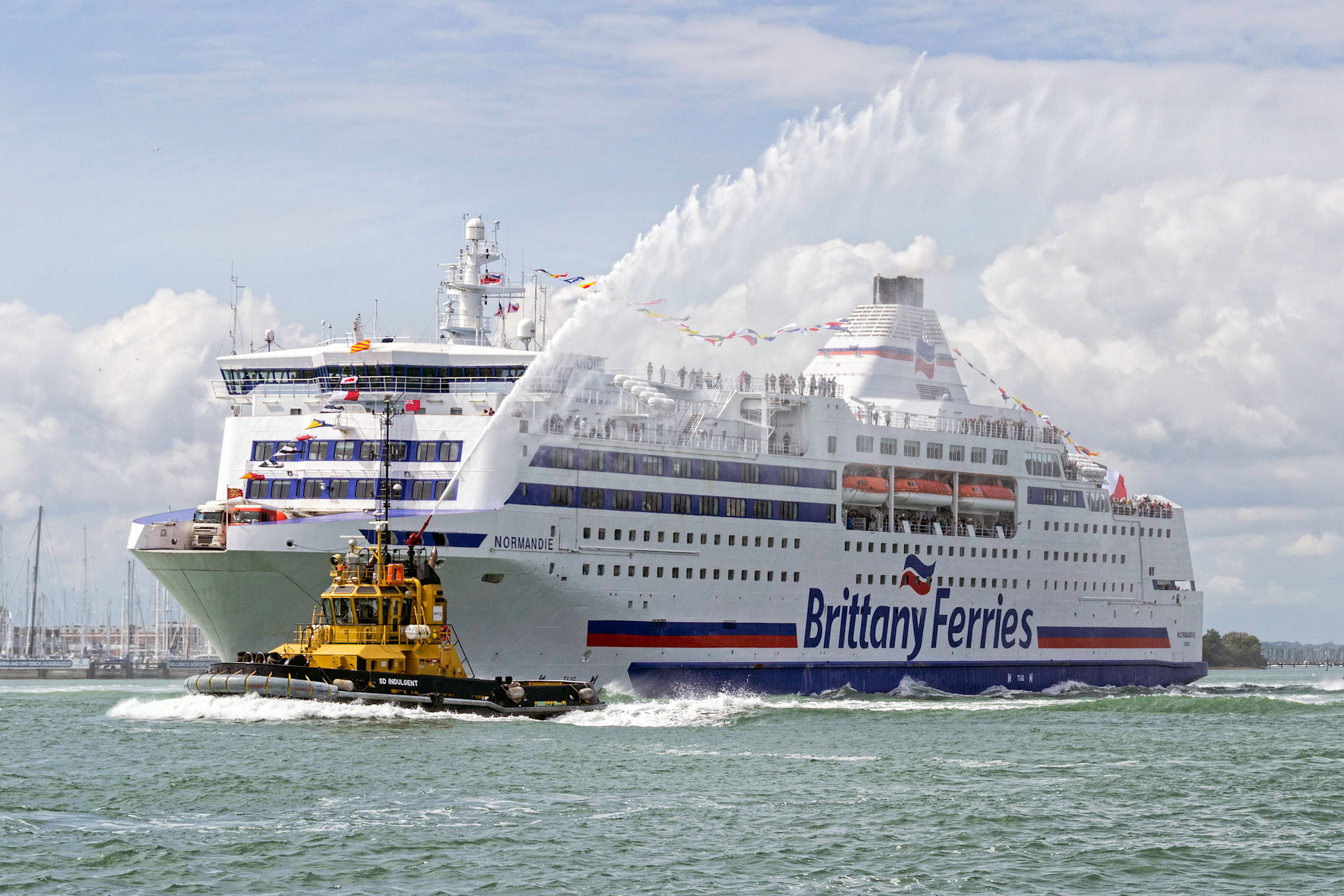 Normandie dressed overall for the D-Day 70th anniversary