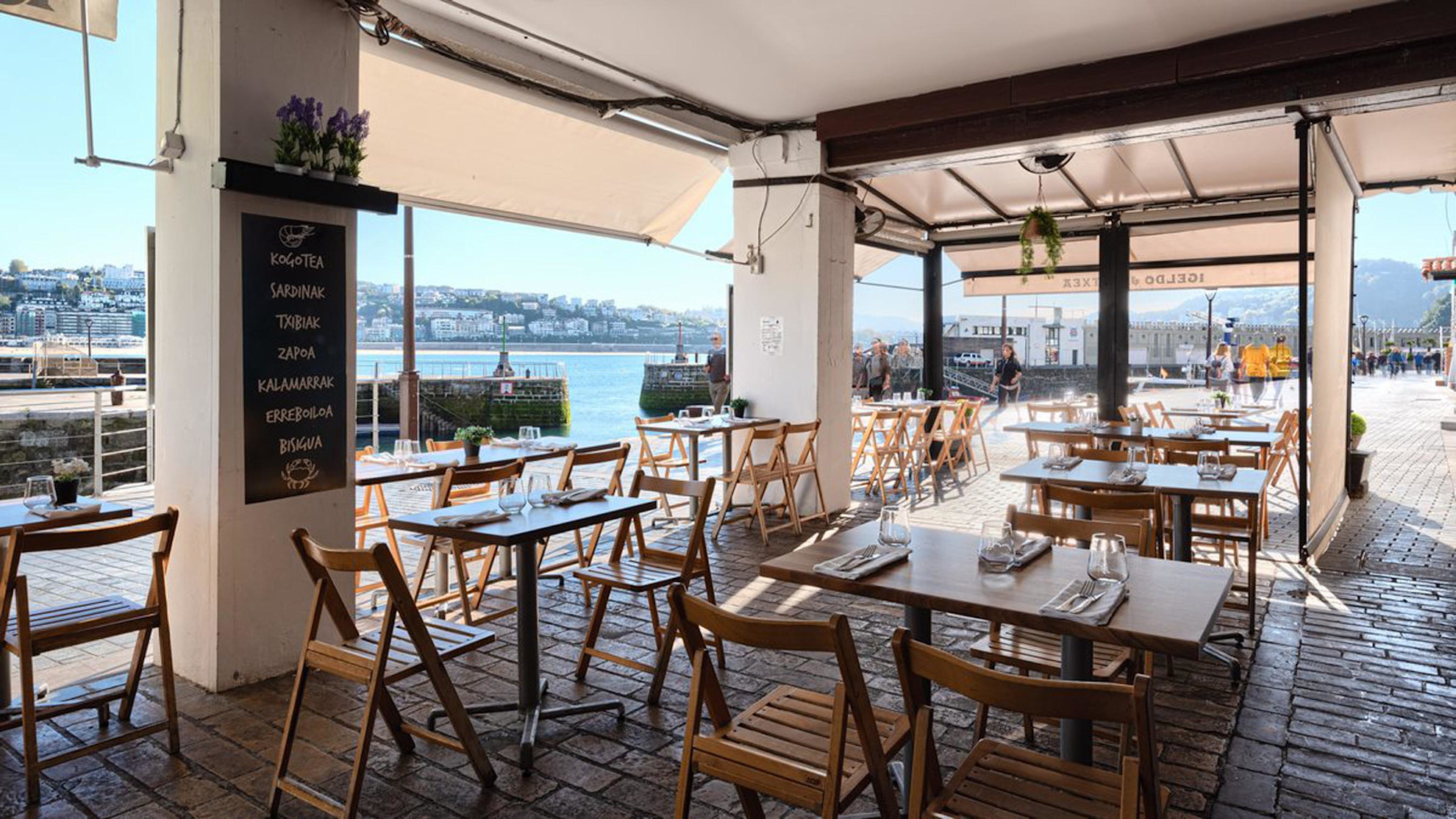 Harbourside views from Restaurant Igeldo, San Sebastian