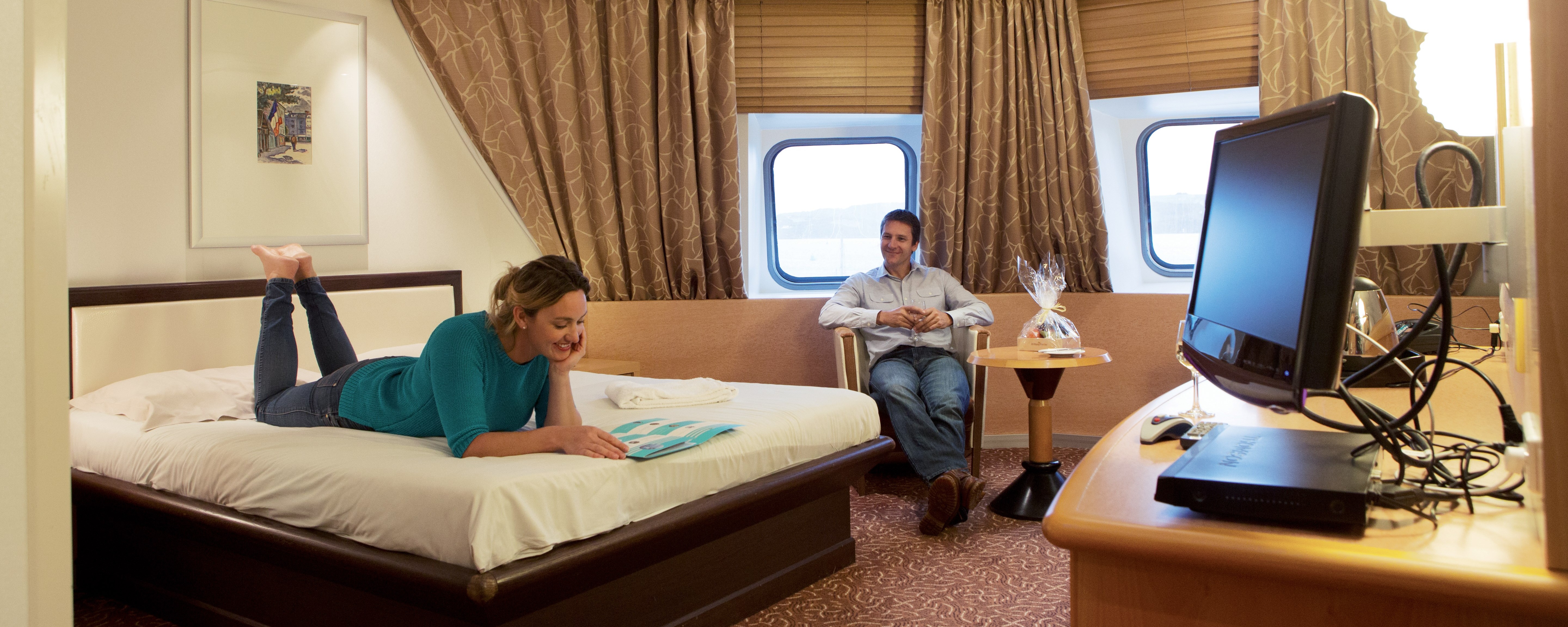 2 Berth Commodore Suite cabin on Cap Finistere