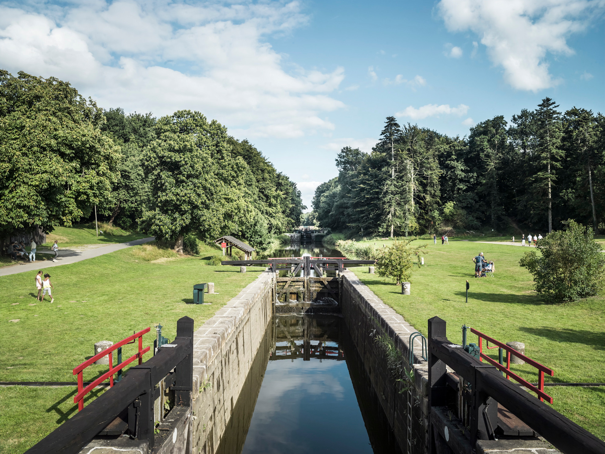 The canal lock at Hédé-Bazouges © Franck Tomps, LVAN